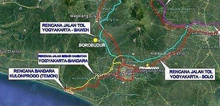 Ilustrasi Denah Tol Bawen Jogja