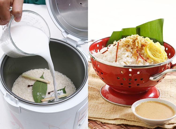 Membuat Nasi Uduk Dengan Rice Cooker 