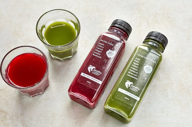 Ilustrasi Cold Pressed Juice Kemasan