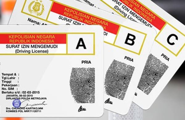Ilustrasi Bentuk SIM