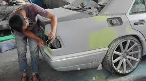 Ilustrasi Proses Dempul Pada Mobil
