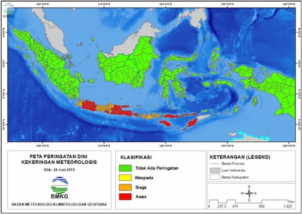 Potensi kekeringan meteorologis dari BMKG (bmkg.go.id)