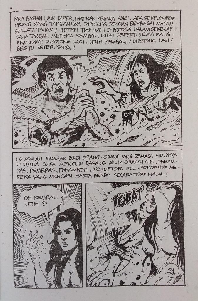 Tangan dipotong dengan besi panas 