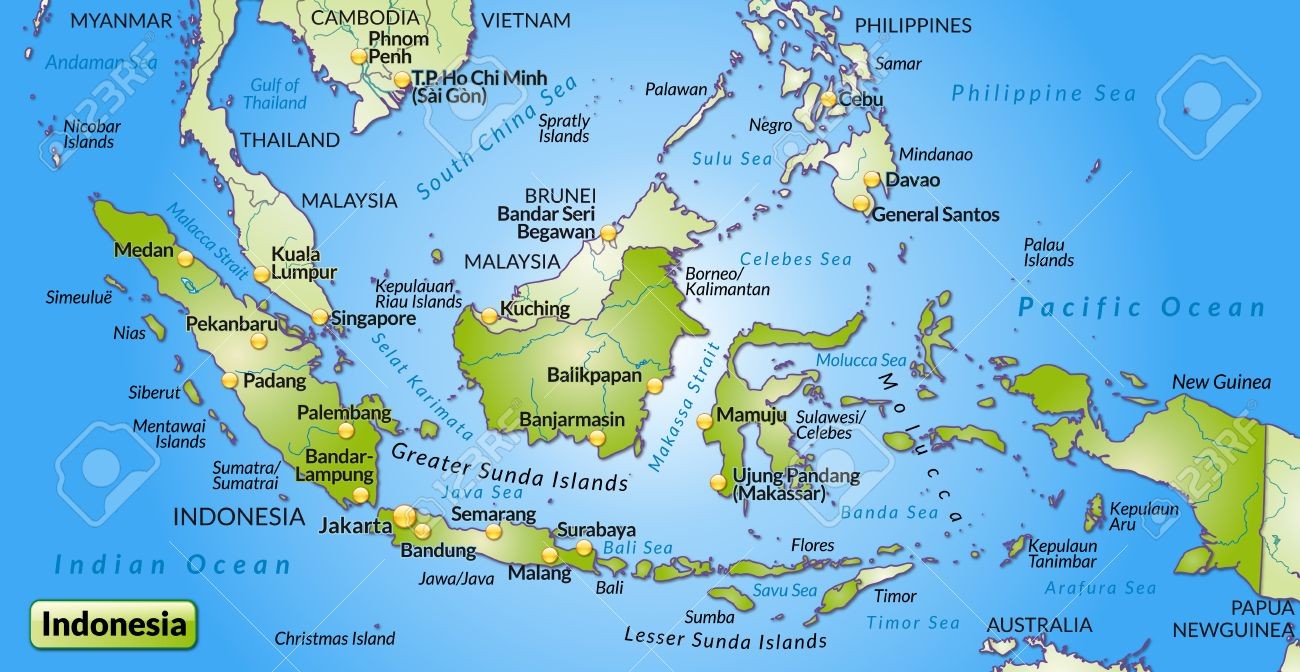 Ilustrasi Peta Wilayah Indonesia