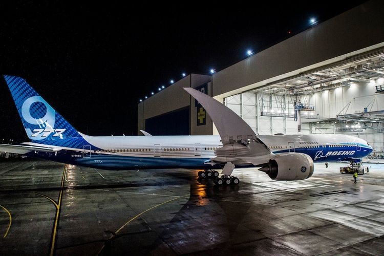 Ilustrasi Pesawat Boeing 777X