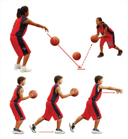 Ilustrasi Teknik Bounce Pass